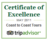 Tripadvisor Certificate of Excellence 